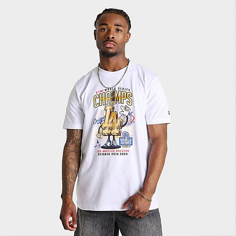New Era Men's Los Angeles Dodgers MLB 8-Time Champs T-Shirt in White Size: Medium | Finish Line (US)