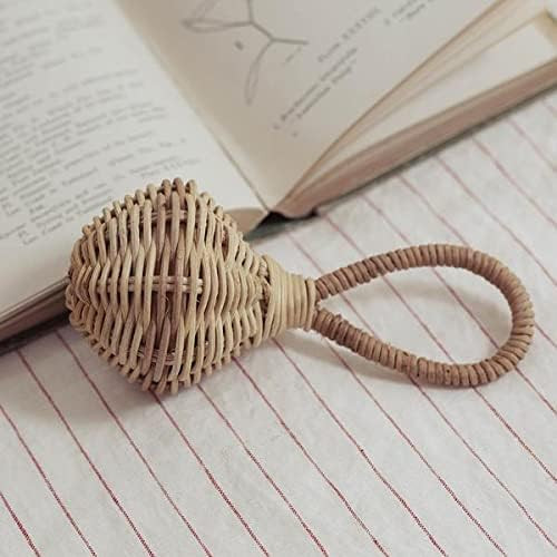 Amazon.com: Neka Rattan Rattle | Montessori Handmade Ages 3 Months and Up, Baby Bear Brown, Shake... | Amazon (US)