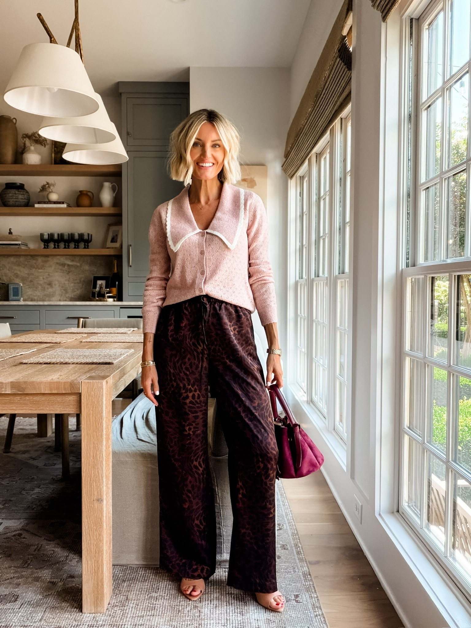 Love the pink & leopard print together! This is something you could wear for work or play! Wearing XS!

Loverly Grey, Loft, fall outfit, fall workwear, Labor Day sales, leopard print, cardigan

#LTKSeasonal #LTKSaleAlert