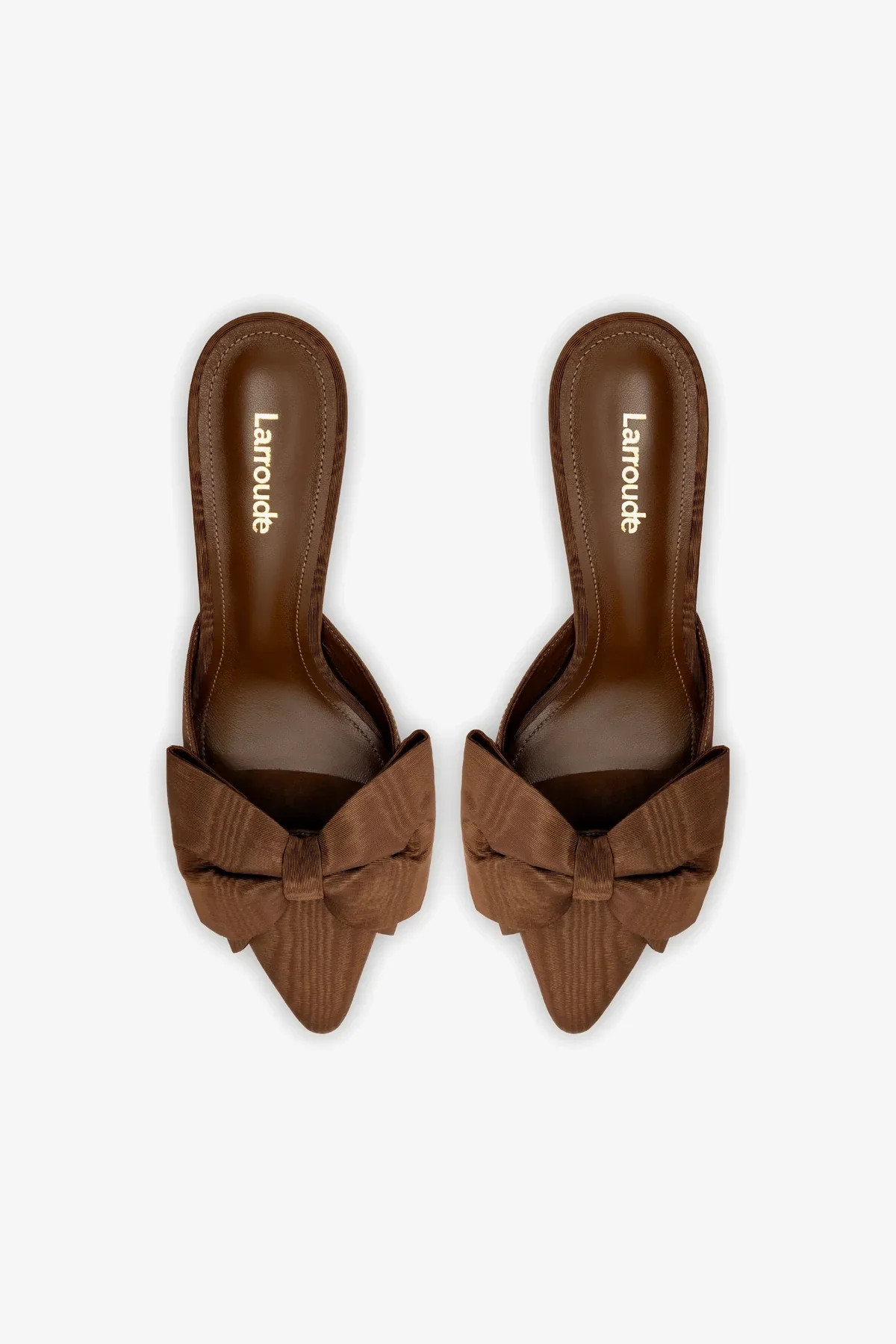 Mini Elle Pump In Cinnamon Fabric | Larroude