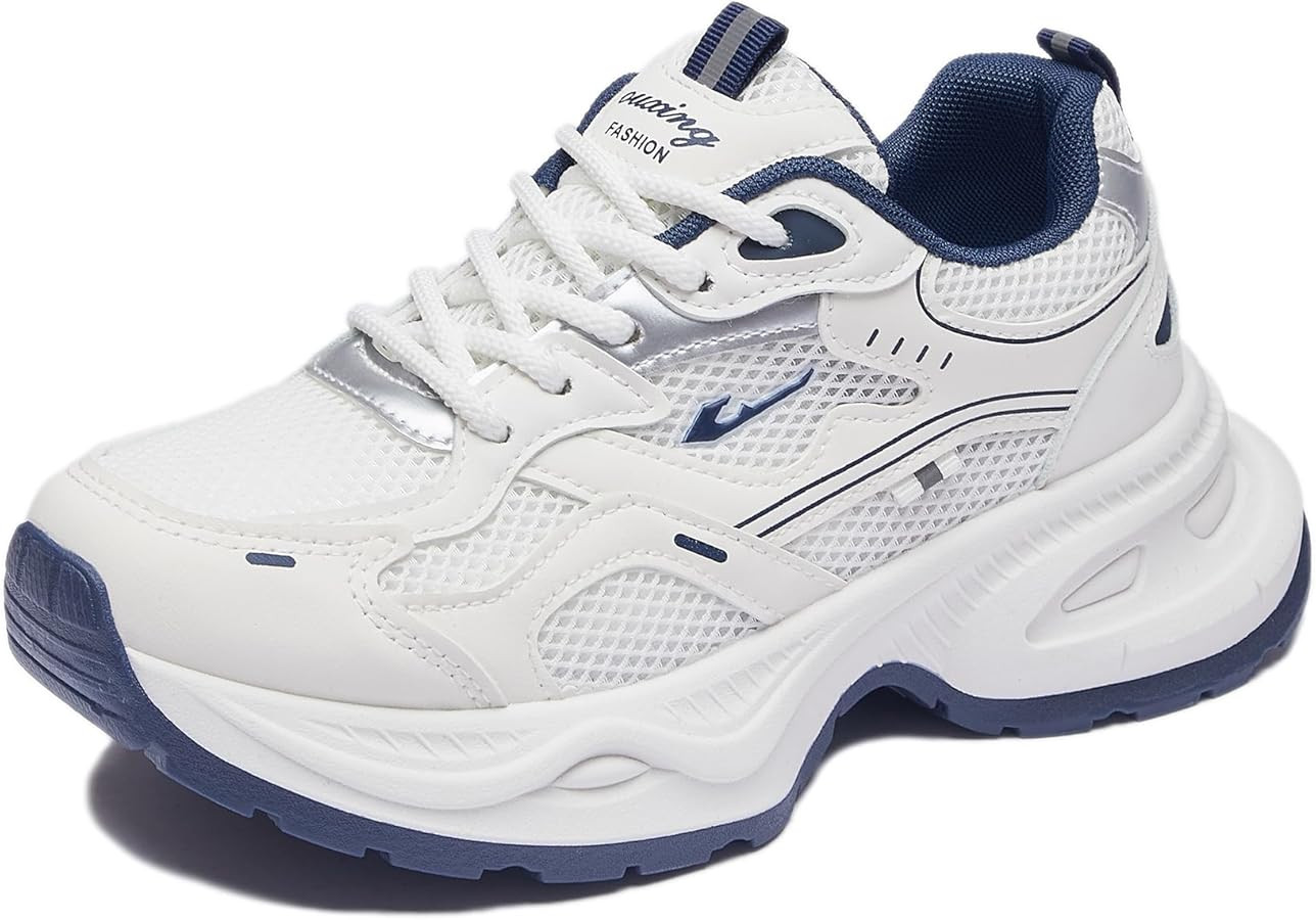 Women's Fashion Chunky Sneakers Breathable Mesh Platform Sneakers Retro Lace-Up Casual Tennis Sho... | Amazon (US)