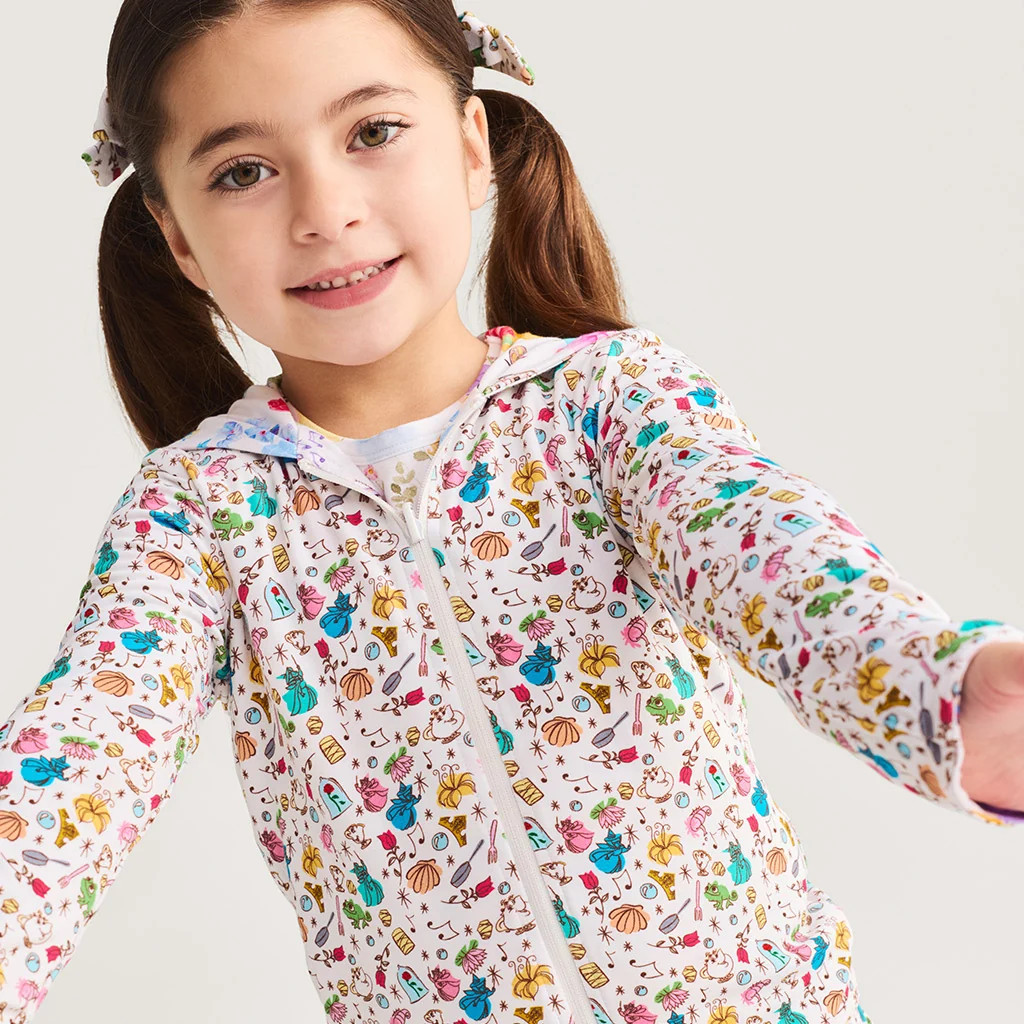 Fairytale Yellow Reversible Baby Jacket | Disney Princess Ball & Castles | Posh Peanut