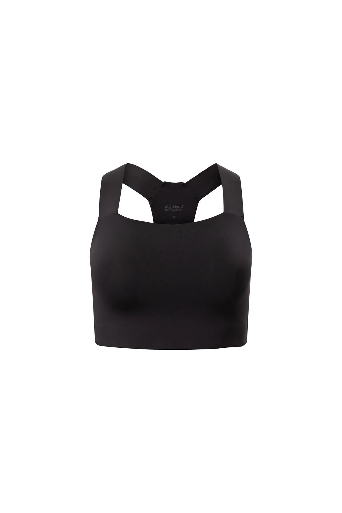 Black Charlie Straight Neck Bra | Girlfriend Collective