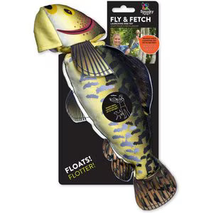 SPUNKY PUP Fly & Fetch Fish Plush Dog Toy - Chewy.com | Chewy.com