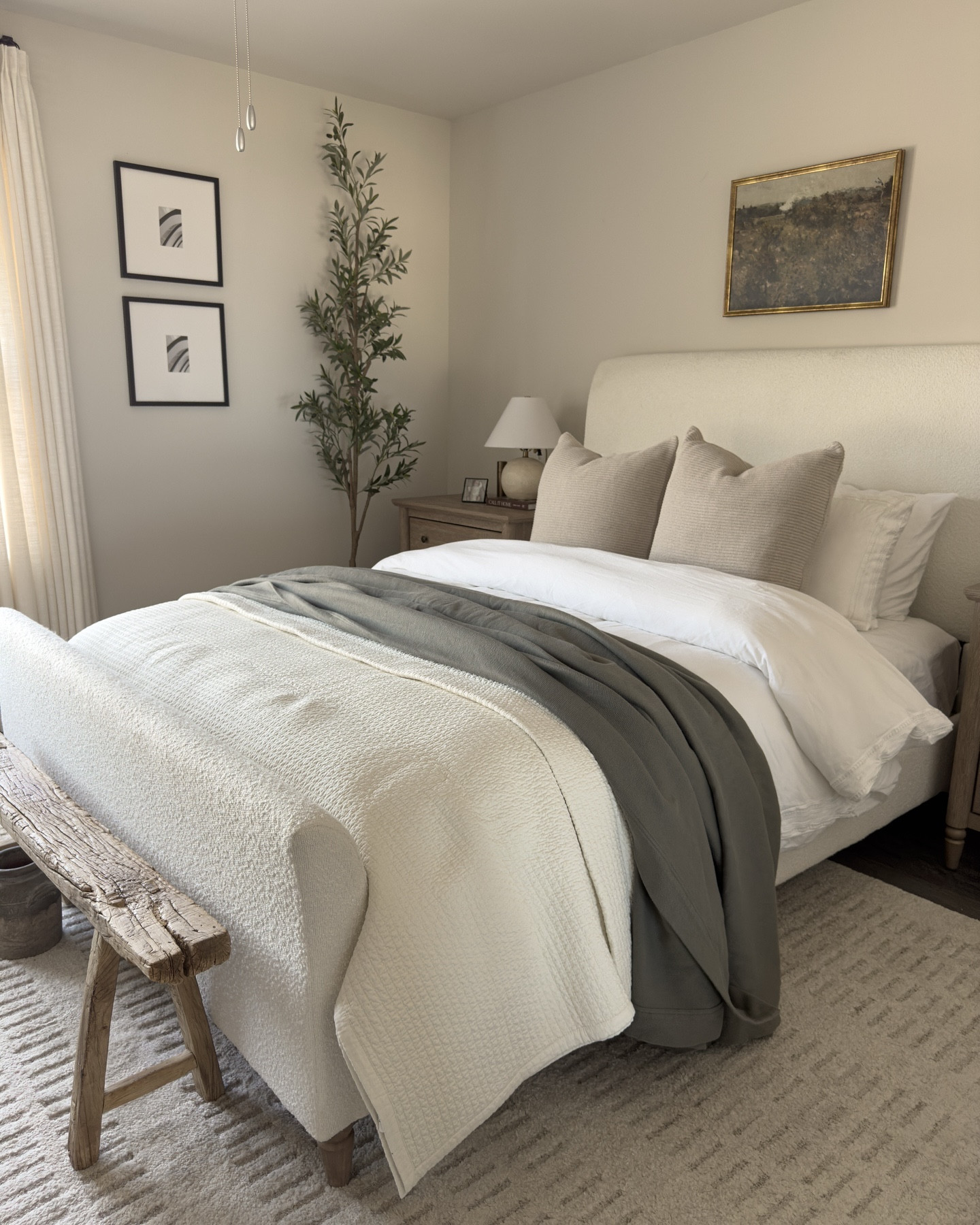 Bedroom Views mash up! ✨ Comment HOME for alllll the links!

Which is your favorite? 🤎🫶🏼

Follow @kaitlynmackenzee for more affordable home decor, styling tips, and relatable content⭐️

#beddingdecor #cozybedding #cozyhome #neutralhome #makethebed #bedroomstyling #boujeeonabudget #bedding #diyframetv

Look for less, affordable bedroom decor, bedroom furniture, pottery barn style