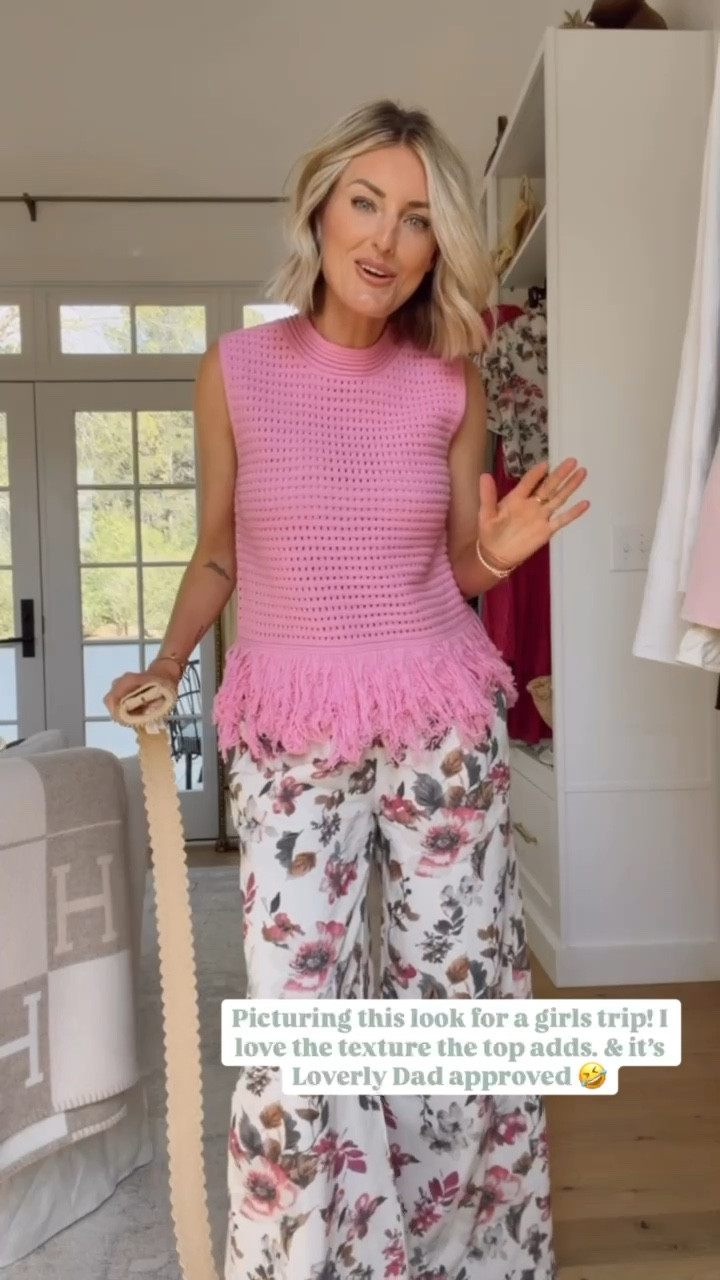 I’ve been wearing this fringe top on repeat! So cute for spring! Wearing S in the top & XS in the pants. Loverly Grey, Amazon find, Amazon fashion, pink fringe top, floral pants, spring fashion, spring outfit ideas 

#LTKTravel #LTKootd #LTKSeasonal
