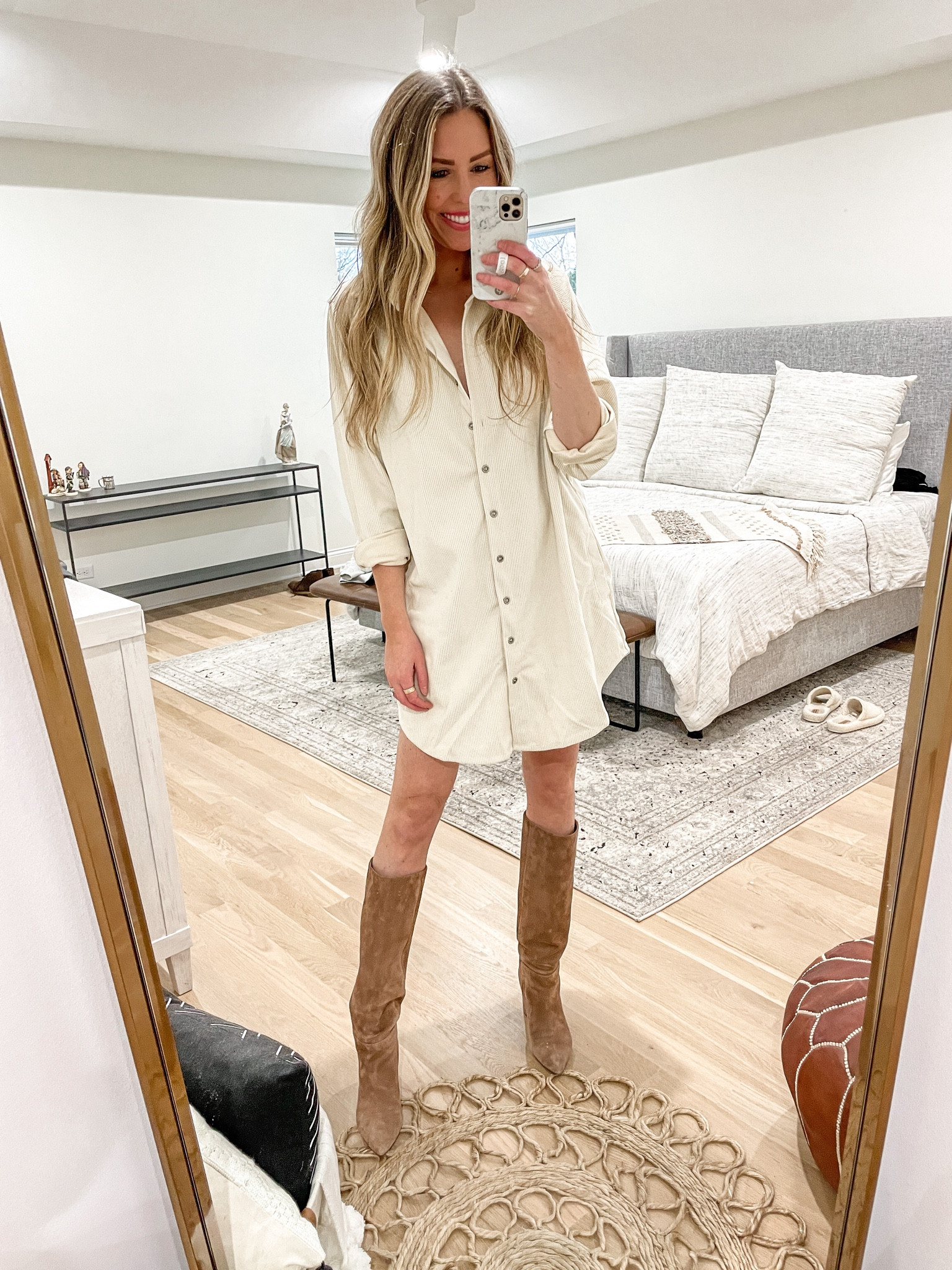 Amazon fashion / thanksgiving outfit / winter outfits / knee high boots / holiday outfit

Sized up to a medium in the dress for length 


#LTKunder50 #LTKunder100 #LTKstyletip