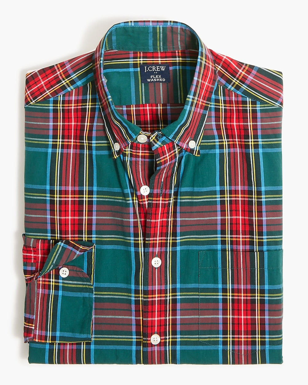 Stewart tartan slim flex casual shirt | J.Crew Factory