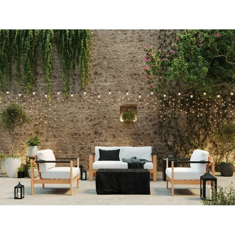 Better Homes & Gardens 42" Rectangle Gas Fire Pit, Black | Walmart (US)