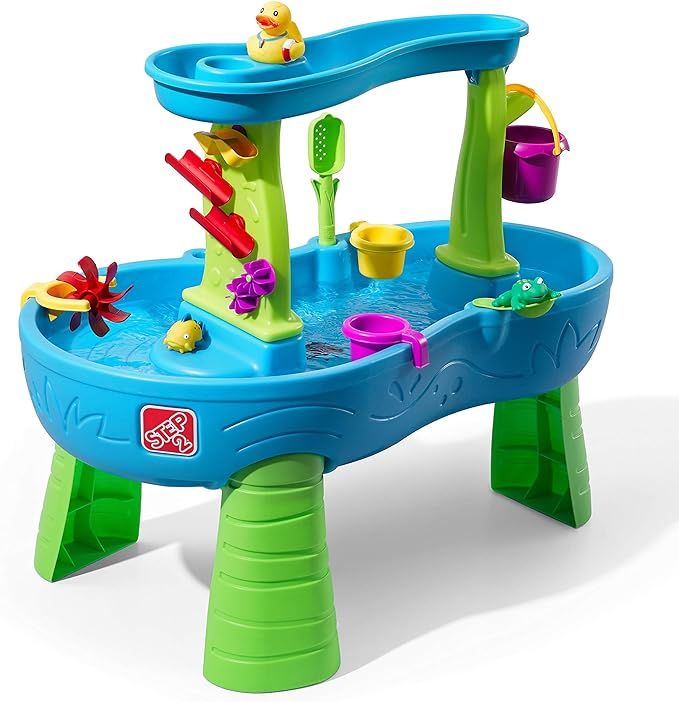 Step2 Rain Showers Splash Pond Water Table | Kids Water Play Table with 13-Pc Accessory Set for 1... | Amazon (US)