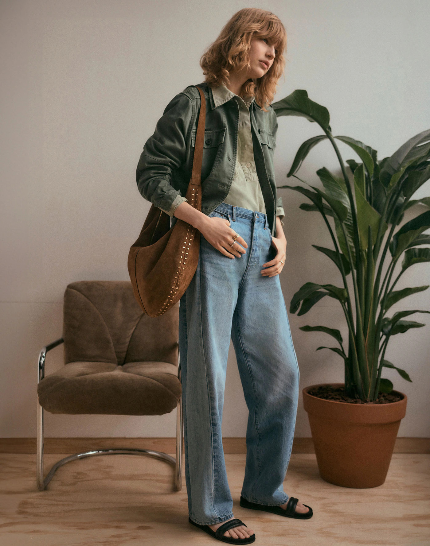 Pieced Barrel-Leg Jeans in Redlands Wash | Madewell | Madewell
