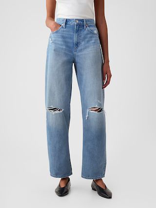 High Rise Barrel Jeans | Gap (CA)