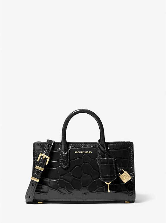 Scarlett Extra-Small Crocodile Embossed Leather Crossbody Bag | Michael Kors CA
