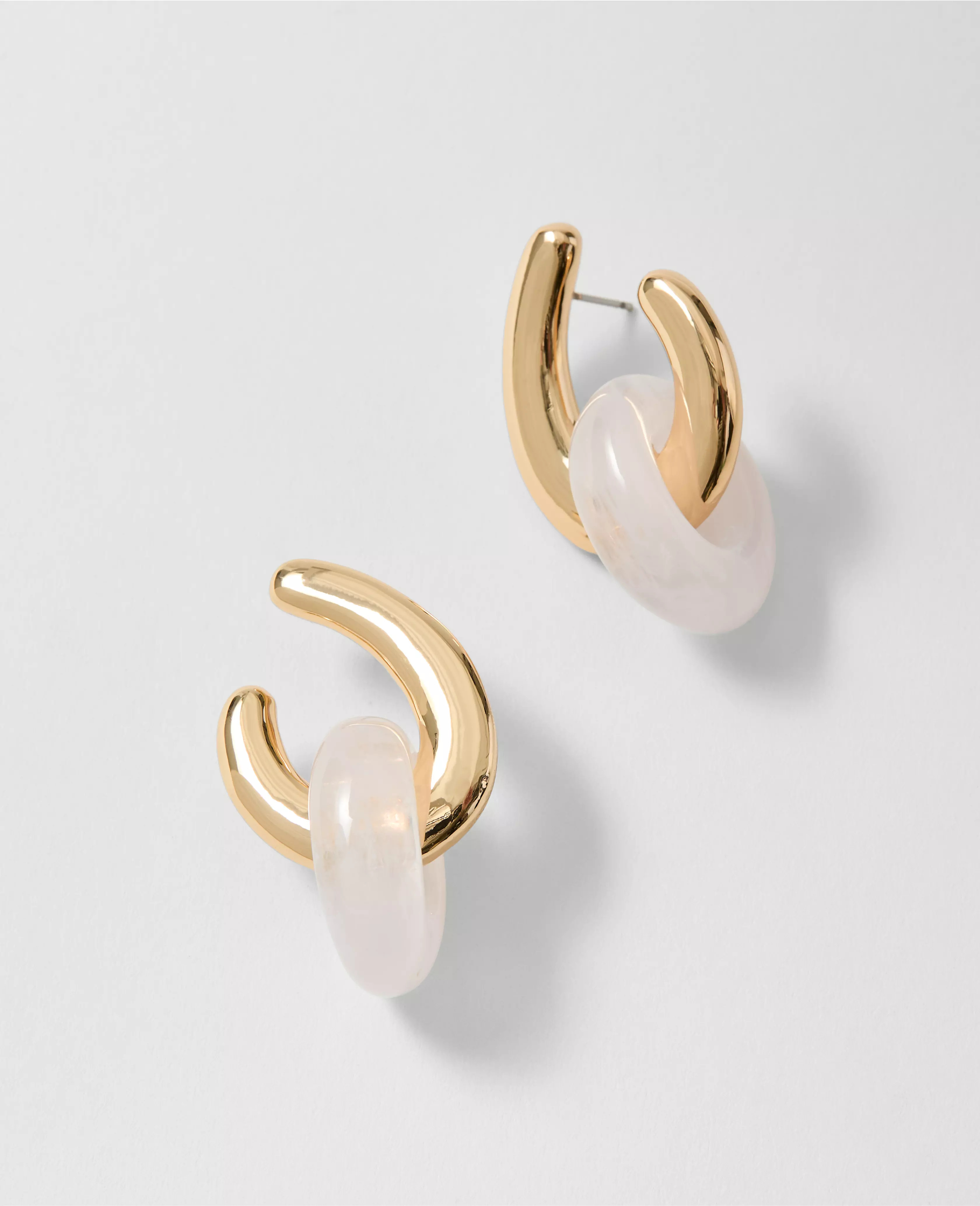 Stone Loop Drop Earrings | Ann Taylor