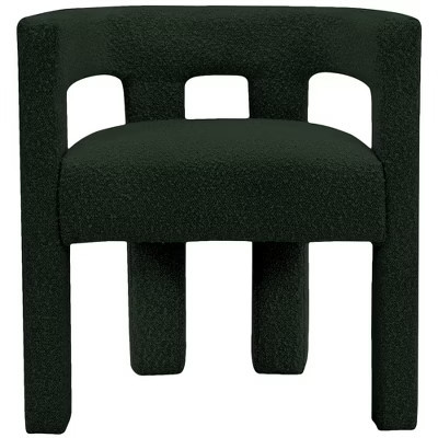 Meridian Furniture,Athena Green Boucle Fabric Accent/Dining Chair | Target