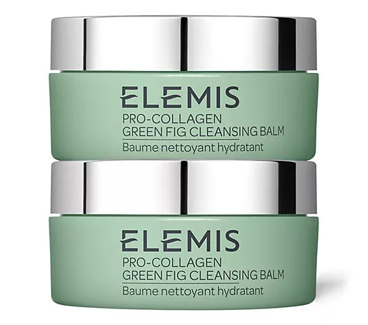ELEMIS Pro-Collagen Green Fig Cleansing Balm 3.5-oz Duo | QVC