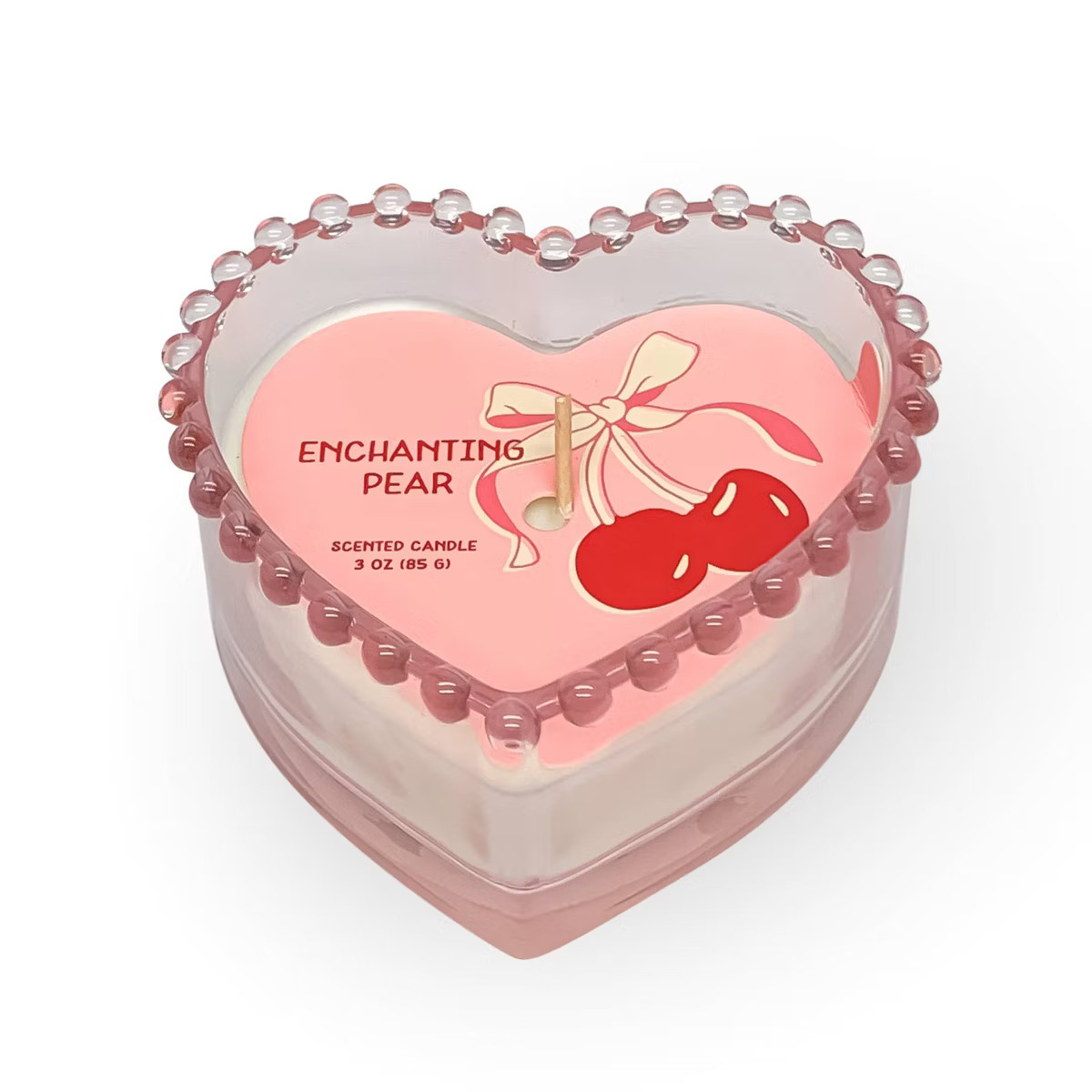 3.0oz Glass Heart Candle - Bullseye's Playground™ | Target