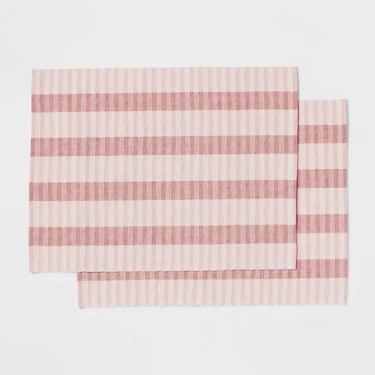 2pk Cotton Striped Placemats - Threshold™ | Target