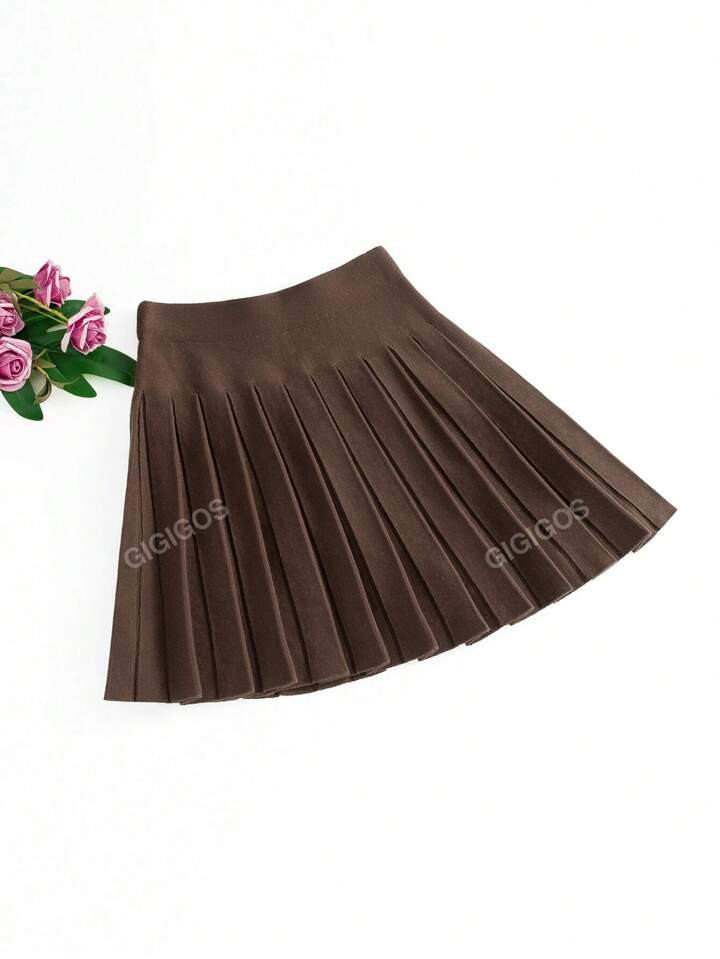 Autumn Winter Women Mini Knit Skirt | SHEIN