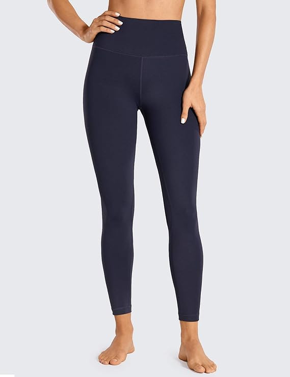 CRZ YOGA Women Naked Feeling Yoga Pants 25 Inches - 7/8 High Waisted Workout Leggings | Amazon (US)