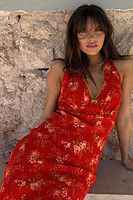 Red Floral Halter Dress | Never Fully Dressed (UK & IE)