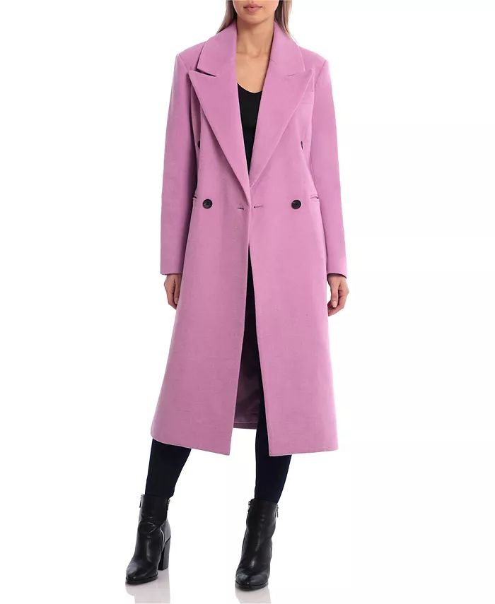 Women's Double Breasted Tailored Coat | Macys (US)