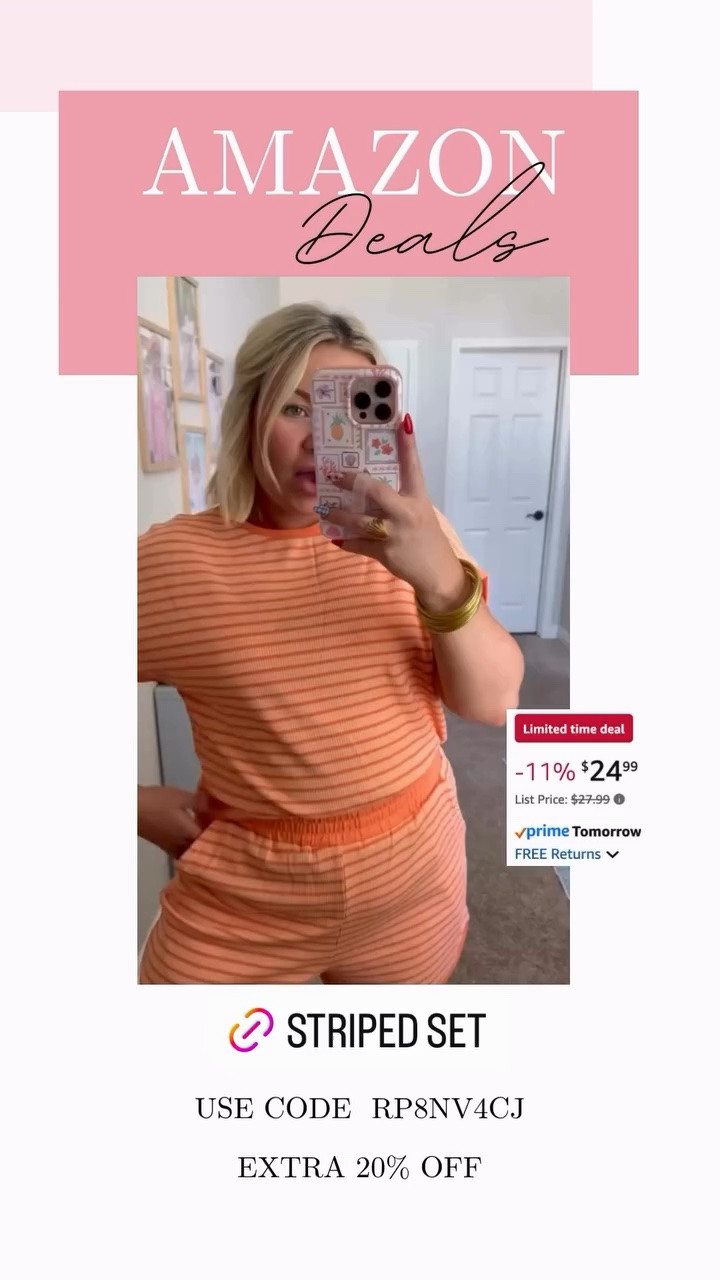 My striped short set is on Deal today! Comes in several colors.

#LTKSeasonal #LTKMidsize #LTKSaleAlert