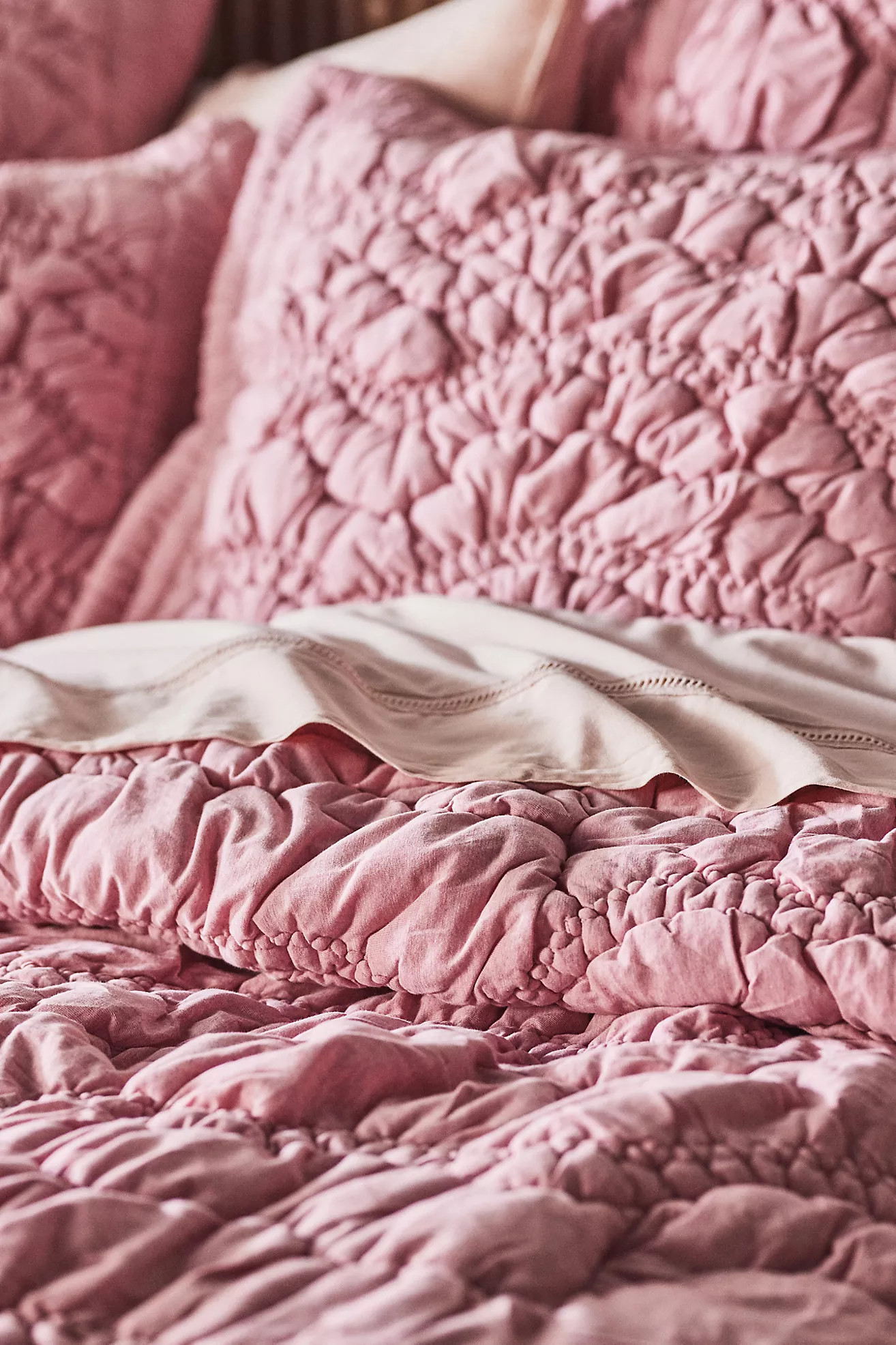 Brooke Heathered Jersey Cotton Quilt | Anthropologie (US)