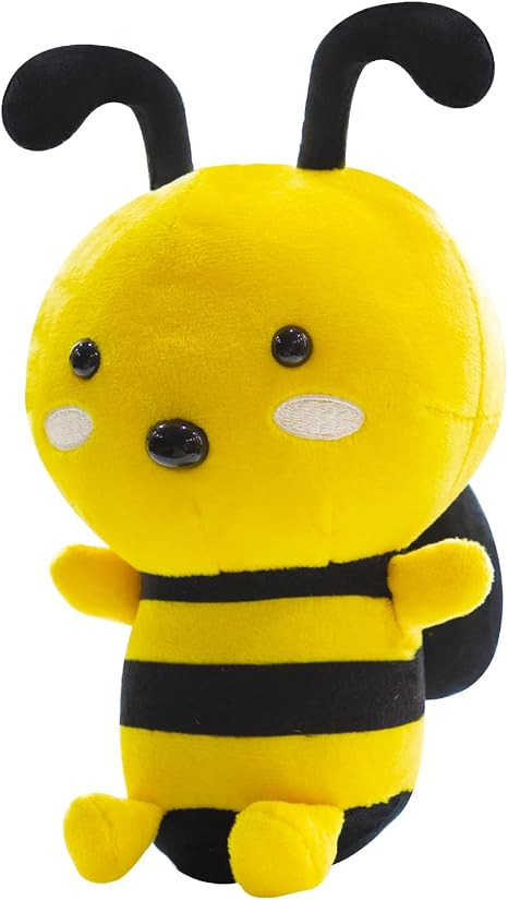 Putrer Bee Plush Toy,8" Bee Stuffed Animal,Soft Honeybee Plush Doll Gift for Kids Birthday Party,... | Amazon (US)