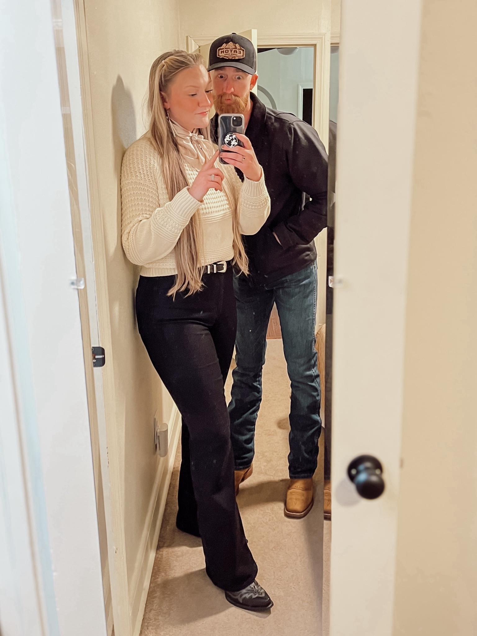Date night winter outfit

Wearing medium sweater from target 
10 Tall jeans from old navy
10 TTS Ariat boots

#LTKfindsunder100 #LTKfindsunder50