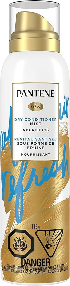 Pantene Dry Conditioner Mist Spray for Hair, 3.9oz, Blue - Instant Hydration and Frizz Control wi... | Amazon (US)