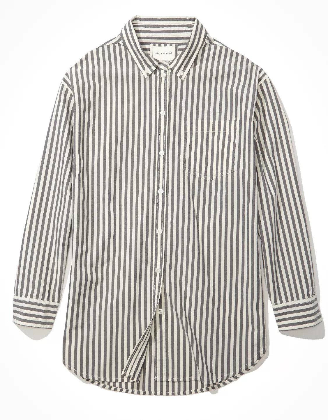 AE Oversized Oxford Button-Up Shirt | American Eagle Outfitters (US & CA)