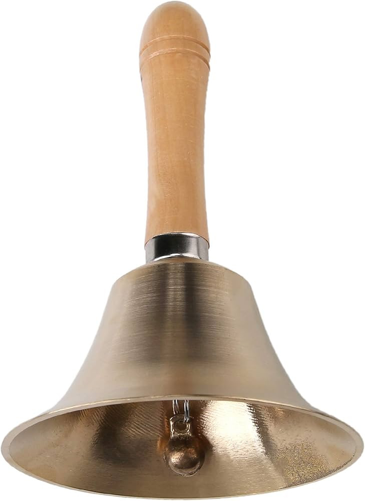 Super Loud Solid Brass Hand Call Bell | Amazon (US)