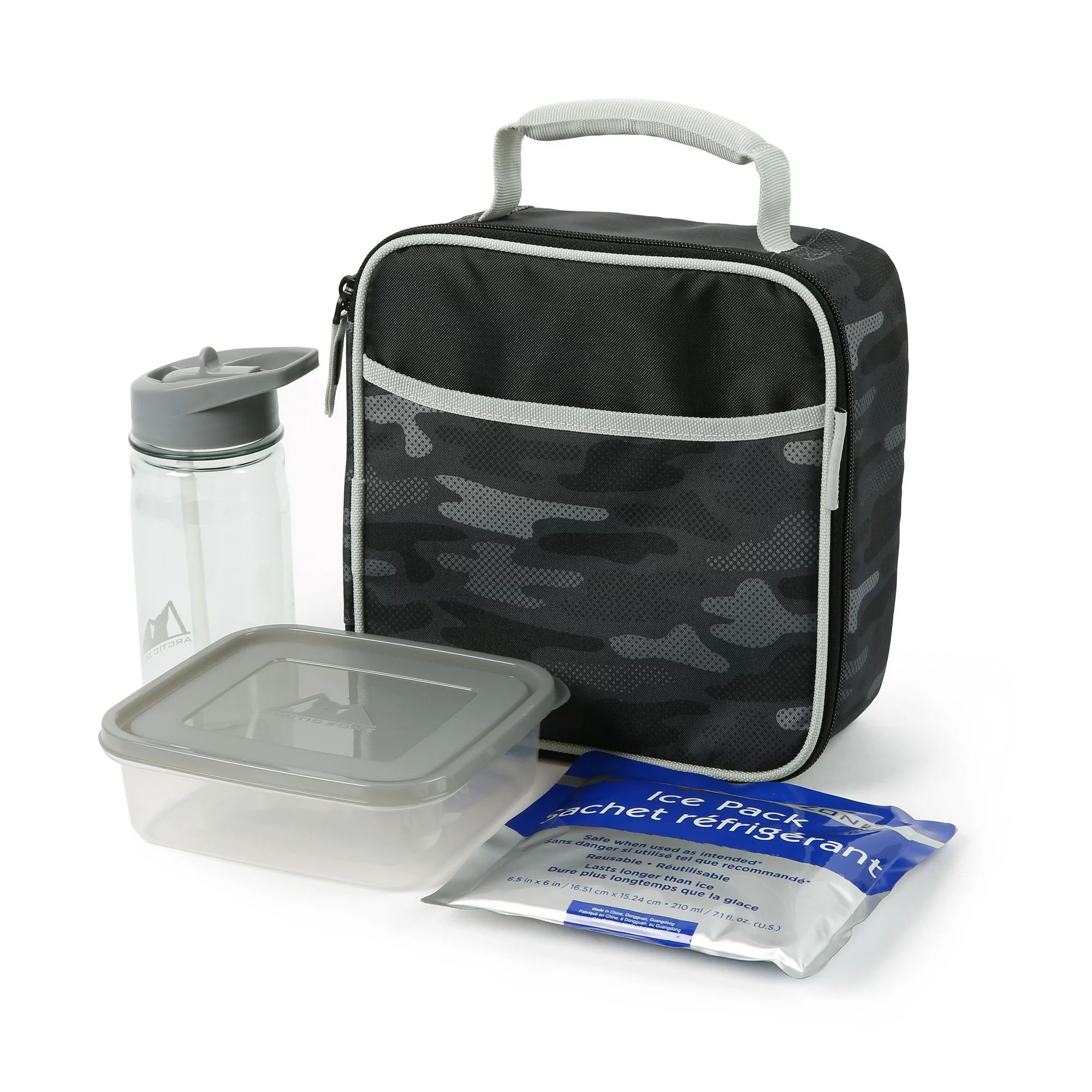 Arctic Zone Reusable Lunch Box with Accessories and Microban® Protected Lining, Camo | Walmart (US)
