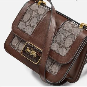 Coach Alie Shoulder Bag 18 In Signature Jacquard With Snakeskin Detail | Poshmark