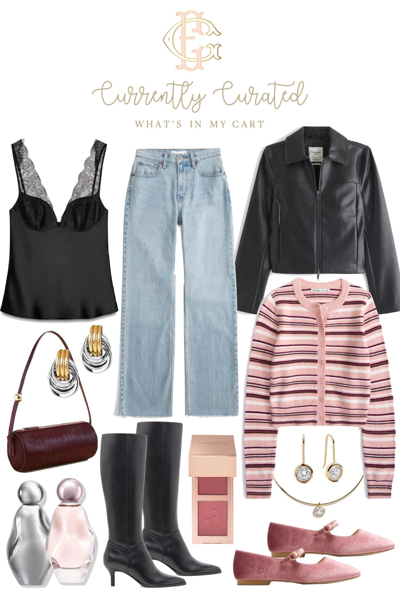 Currently in my cart 🖤 

Black lace top is from Zara — I purchased a size XS and Small, kept the small! I’m usually between those 2 sizes. 

#LTKBeauty #LTKU #LTKFindsUnder100