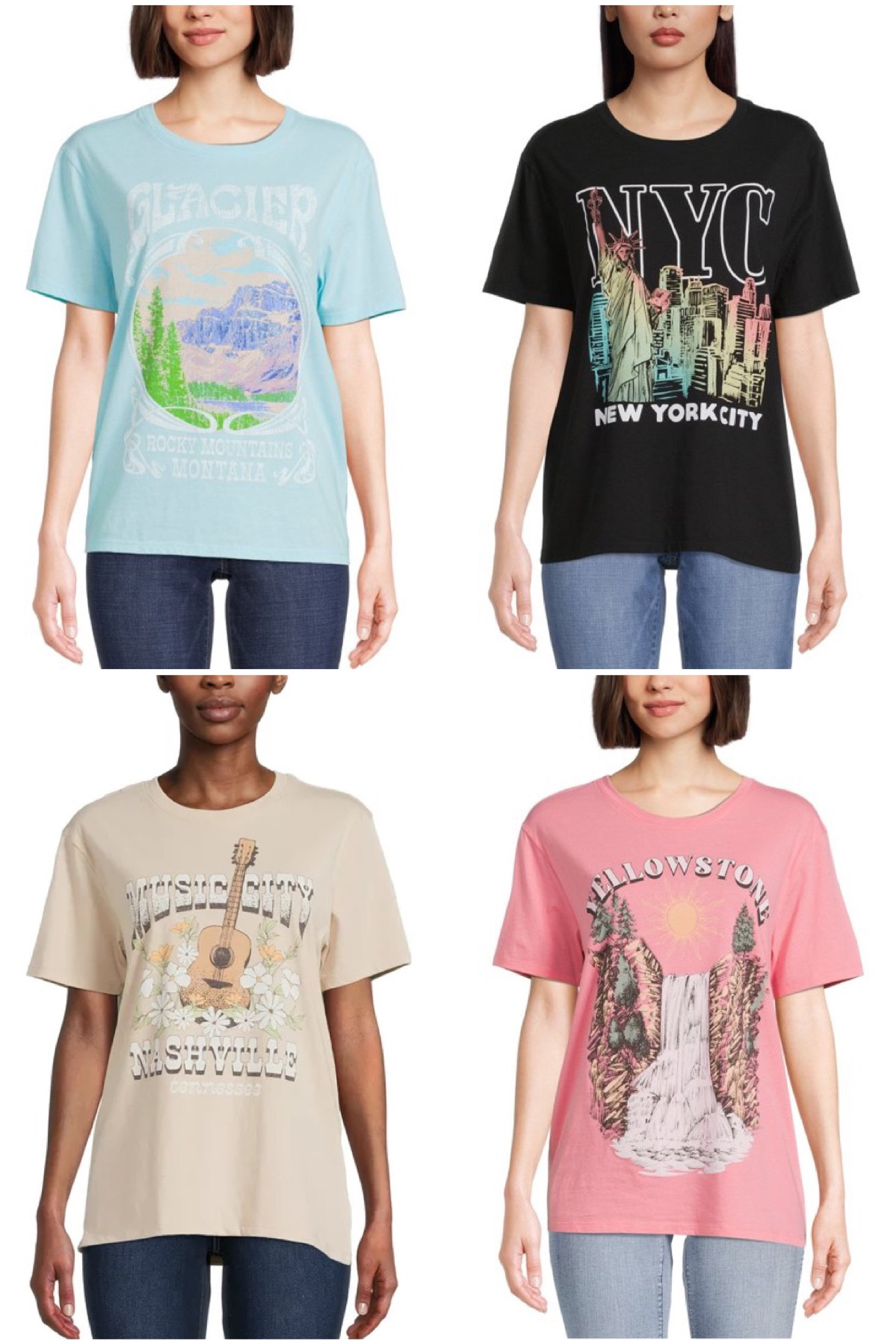 Graphic tee, city tee, time and tru, Walmart fashion 

#LTKunder50 #LTKstyletip