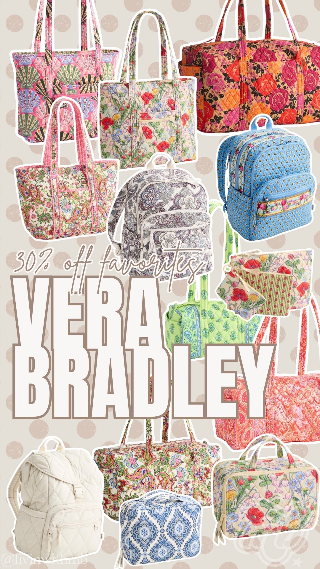 SAVE 30% on favorites at Vera Bradley!

#LTKSaleAlert #LTKTravel #LTKootd