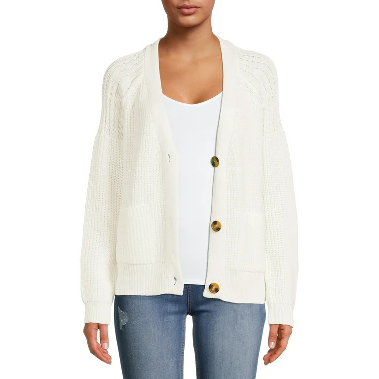 Time and Tru Women's Boyfriend Cardigan | Walmart (US)