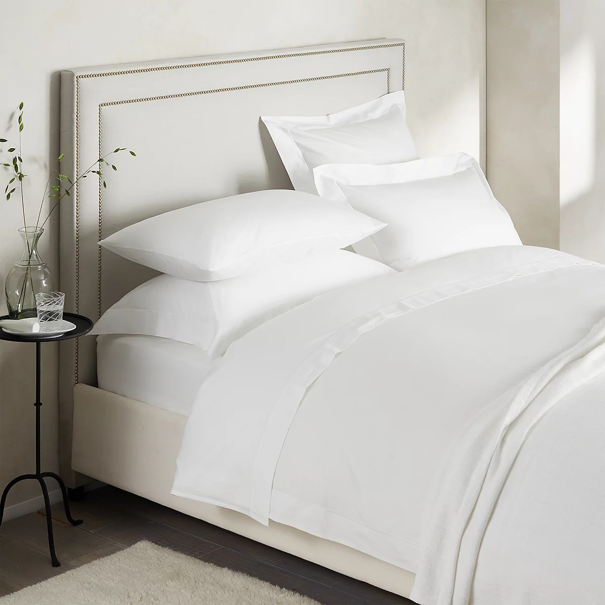 Savoy Egyptian Cotton Duvet Cover | Savoy Egyptian Cotton Bed Linen Collection | Bed Linen Collec... | The White Company UK & ROW