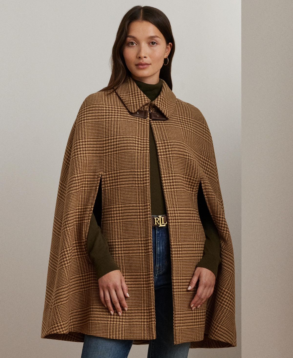 Lauren Ralph Lauren Women's Wool-Blend Cape Coat - Camel/Cognac | Macy's