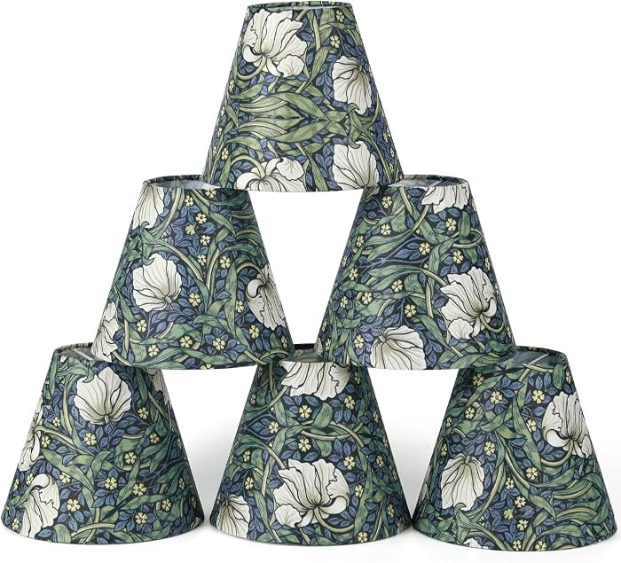 6 Pack Morris Vintage Chandelier Shades, Hyacinth Flowers 1 | Amazon (US)