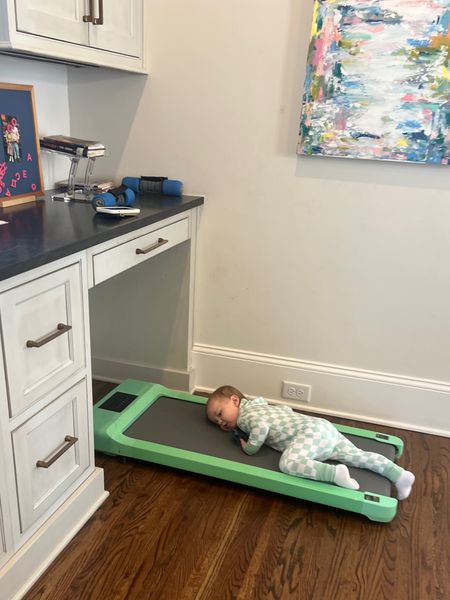 When the workout wears you out -hahaha

No, he didn’t really walk on it… but mom, lolly, and I did!




#LTKfitness #LTKkids #LTKhome