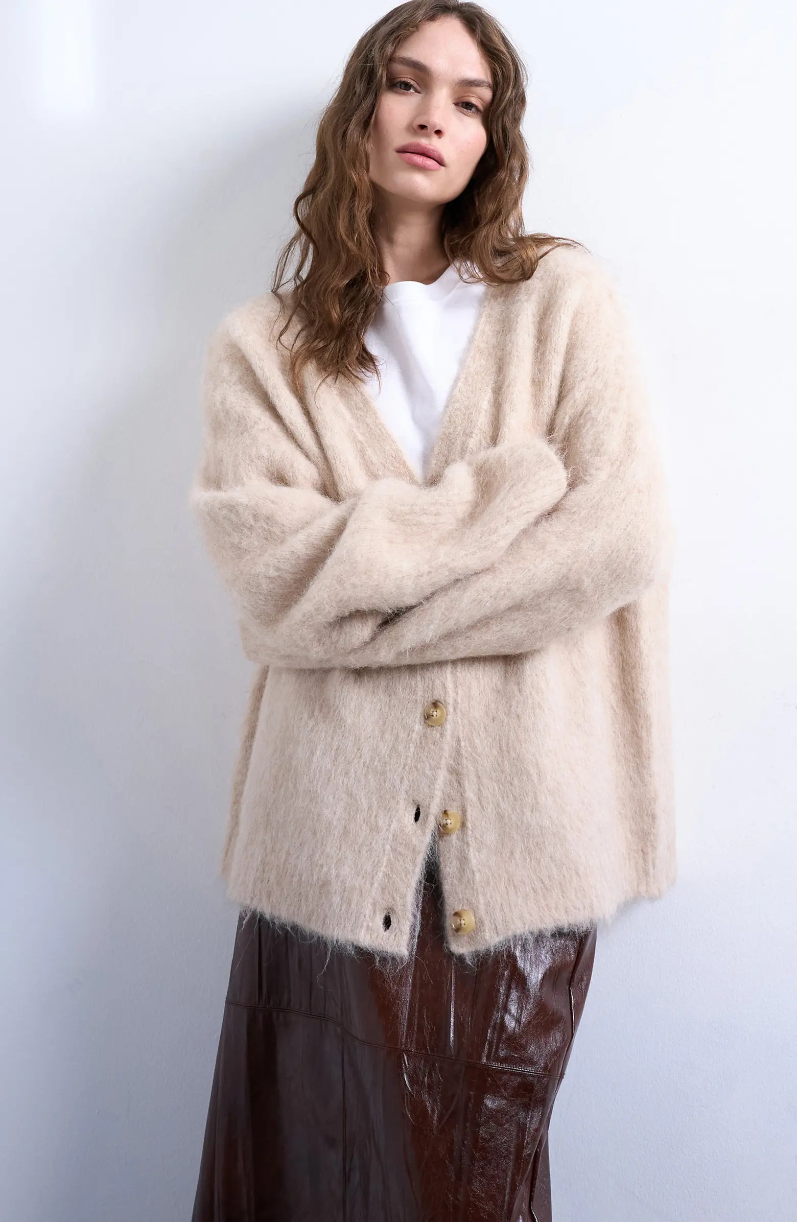 Topshop Alpaca Blend Cardigan | Nordstrom | Nordstrom