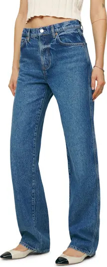 Val Baggy Distressed Straight Leg Jeans | Nordstrom
