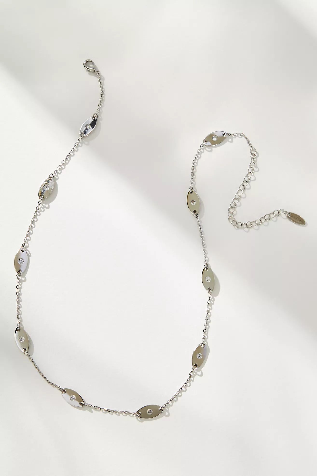 Delicate Circled Crystal Necklace | Anthropologie (US)