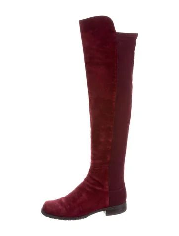 Stuart Weitzman Suede 50/50 Boots | The Real Real, Inc.