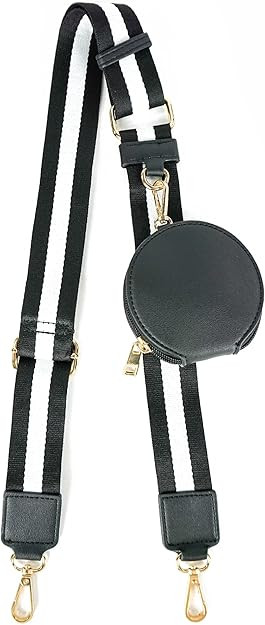 EVVE Wide Replacement Straps for Handbags with Coin Purse - For Over Shoulder Crossbody Bag, Guit... | Amazon (US)