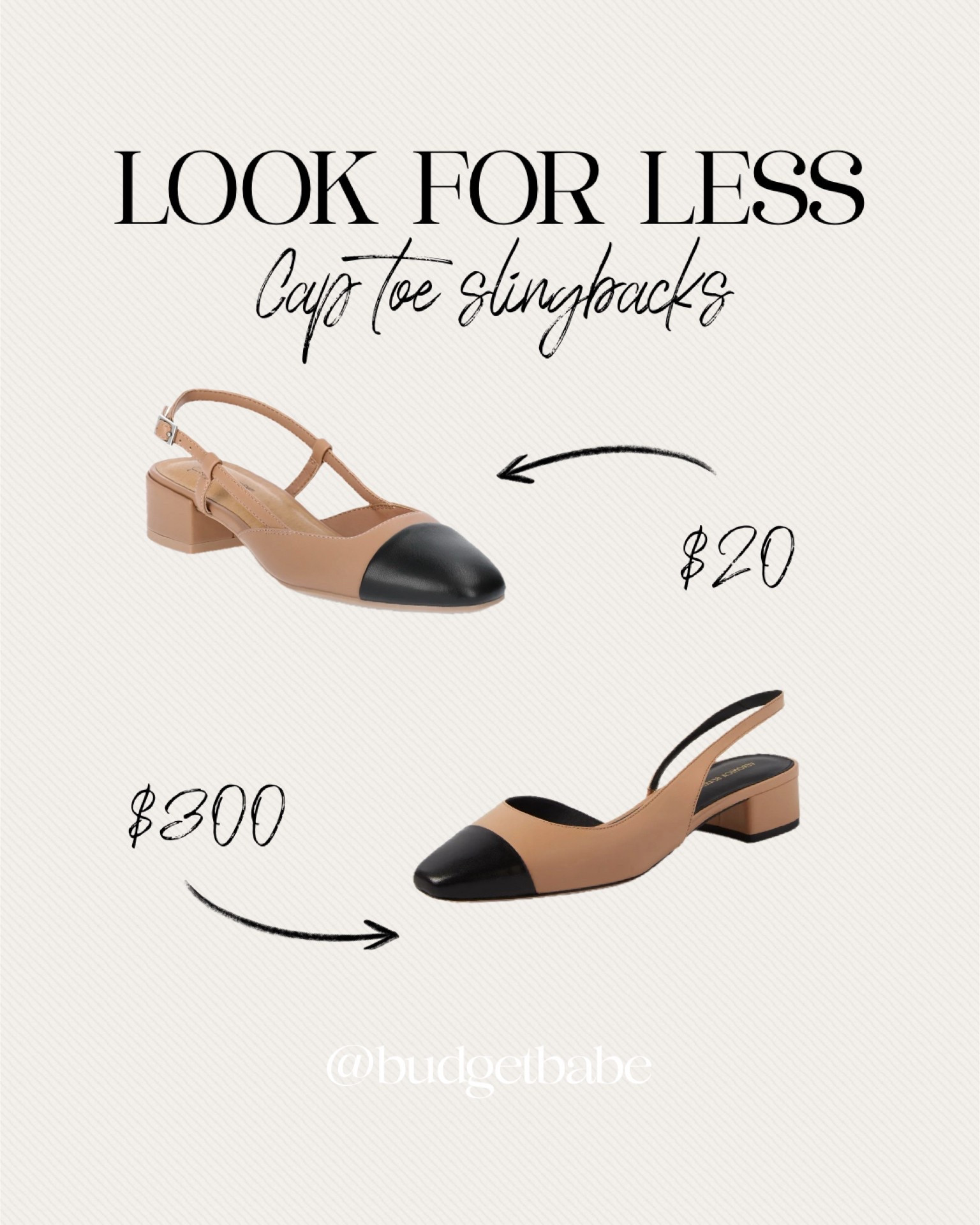 Look for less cap toe slingback pumps look so similar to the Veronica Beard ones.

#LTKFindsUnder50 #LTKWorkwear #LTKShoeCrush