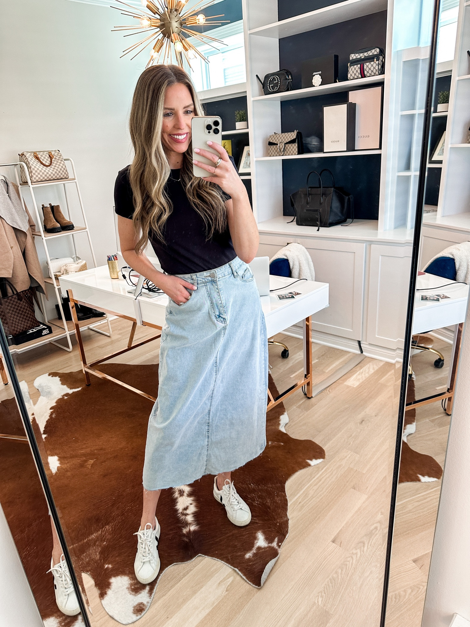 Summer outfits / vacation outfit / denim skirt 

Small in the tee and skirt. Skirt runs big - size down 1-2 sizes 


#LTKstyletip #LTKunder50 #LTKunder100